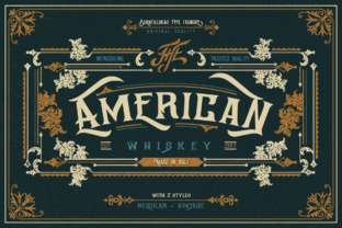 American Whiskey: The Retro Serif Font for Authentic Branding