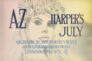 AZ Harpers July: A Premium Serif Font for Timeless Branding