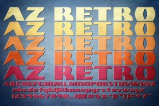AZ Retro: The Bold 70s Typeface for Authentic Brand Identity