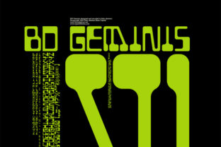 BD Geminis: The Retro Computer Font for Handmade Labels and Signs