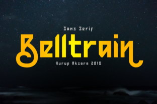 Belltrain: A Retro Sans Serif Typeface for Modern Web Design