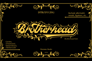 Bring Vintage Charm to Your Shop with the Brotherhead Typeface