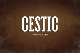 Cestic: A Vintage Serif Typeface for Editorial Design