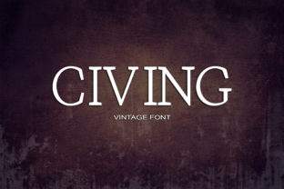 Civing: A Bold Serif Font for Modern Web Design