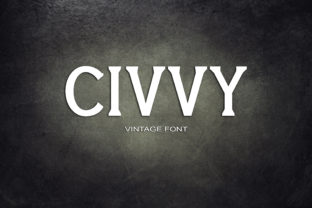 Civvy: A Bold Serif Font for High-Impact Campaigns