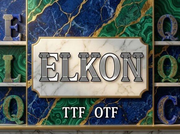 Elkon: The Decorative Typeface That Elevates Editorial Design