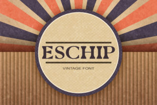 Eschip: A Retro Serif Typeface for Bold Web Design