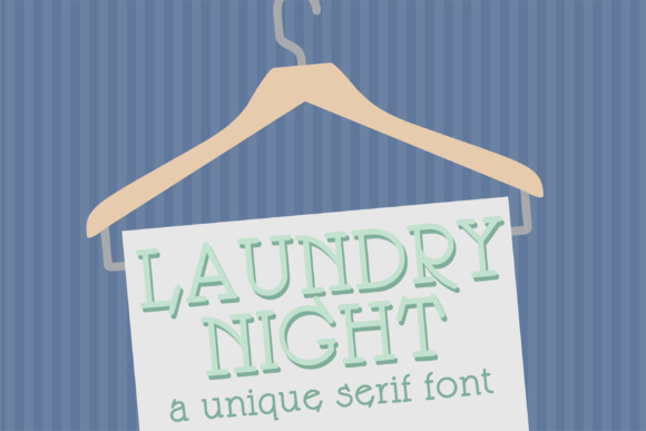 Laundry Night: A Retro Serif for Calm Editorial Design