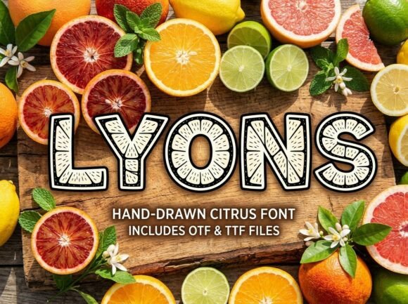 Lyon's Typeface Review: A Bold Decorative Font for Branding