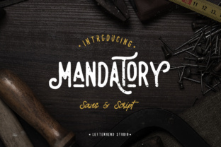 Mandatory Duo: A Retro Sans Serif Font for Bold Branding