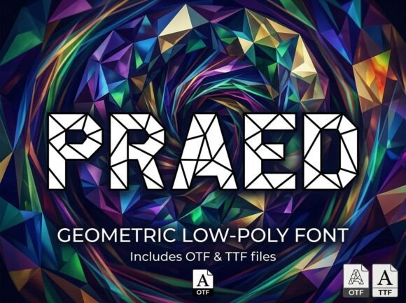Praed: A Futuristic Typeface for Modern Digital Design