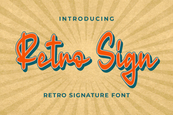 Retro Sign: The Vintage Typeface That Elevates Small Business Branding