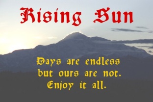 Rising Sun Typeface: The Bold Blackletter Choice for Campaign Design