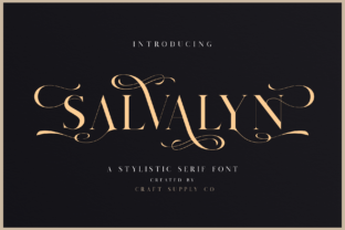Salvalyn: A Premium Serif Typeface for Editorial Elegance