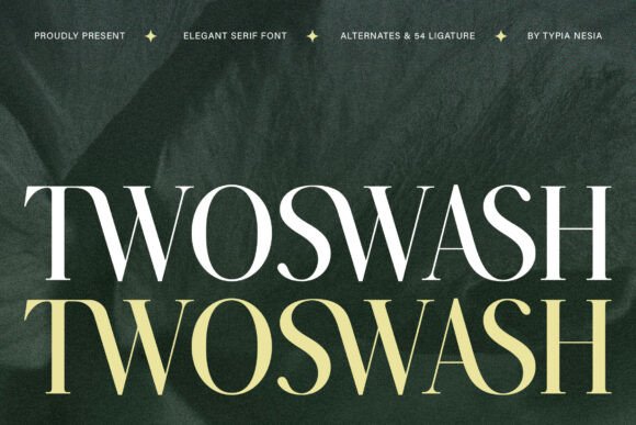 Twoswash: A Modern Luxury Serif for Digital Branding