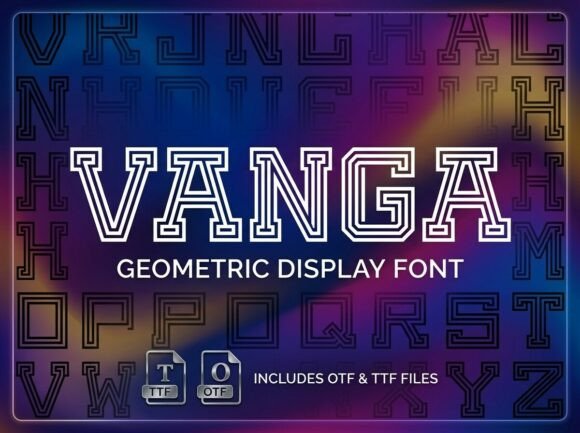 Vanga: The Stunning Decorative Typeface for Handmade Brands