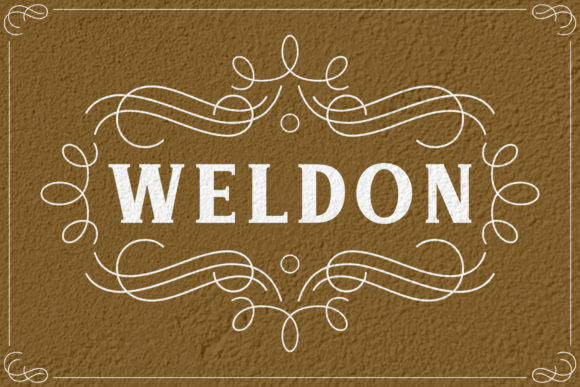 Weldon: A Bold Serif Font for Handmade Labels and Vintage Crafts