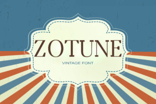 Zotune: A Retro Serif Typeface for Vintage Web Design
